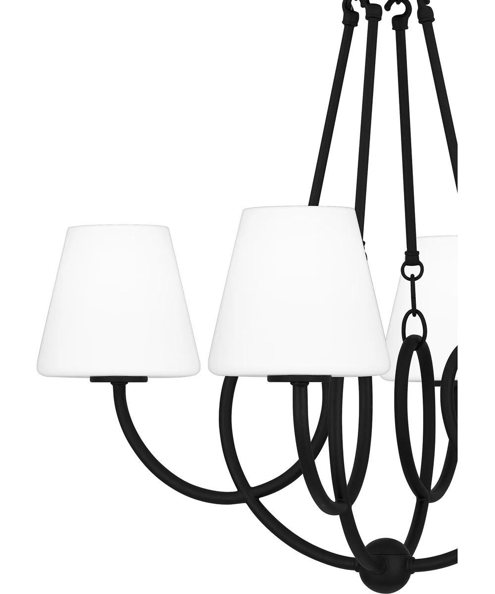 Atkins 4-light Chandelier Matte Black - Image 5