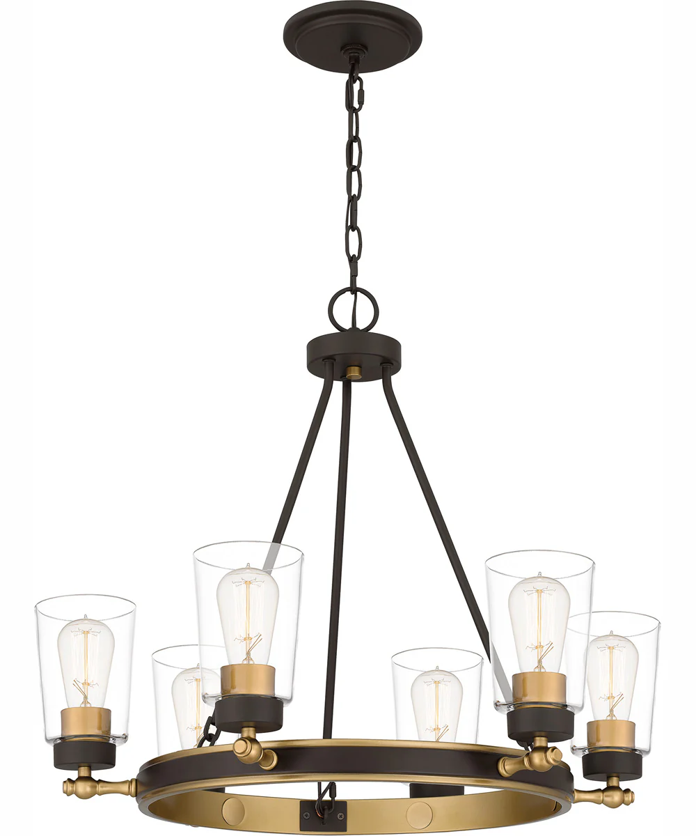 Atwood 6-light Chandelier Old Bronze - Image 2
