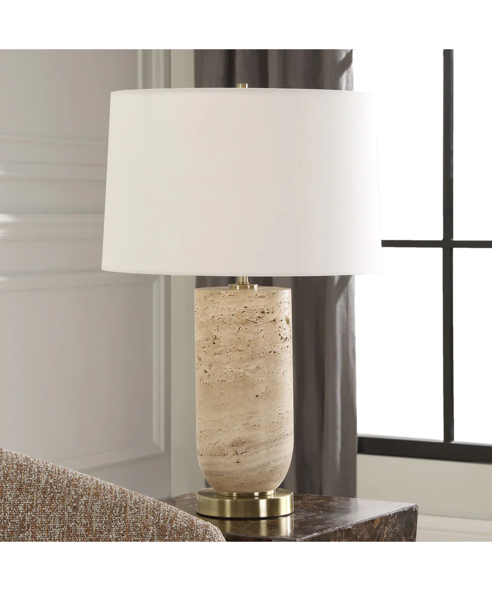 Aubrey Travertine Table Lamp - Image 3