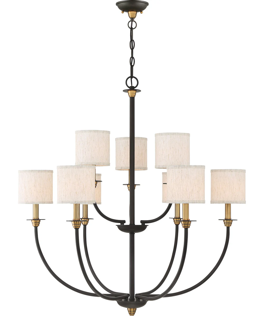 Audley 9-light Chandelier Old Bronze - Image 2