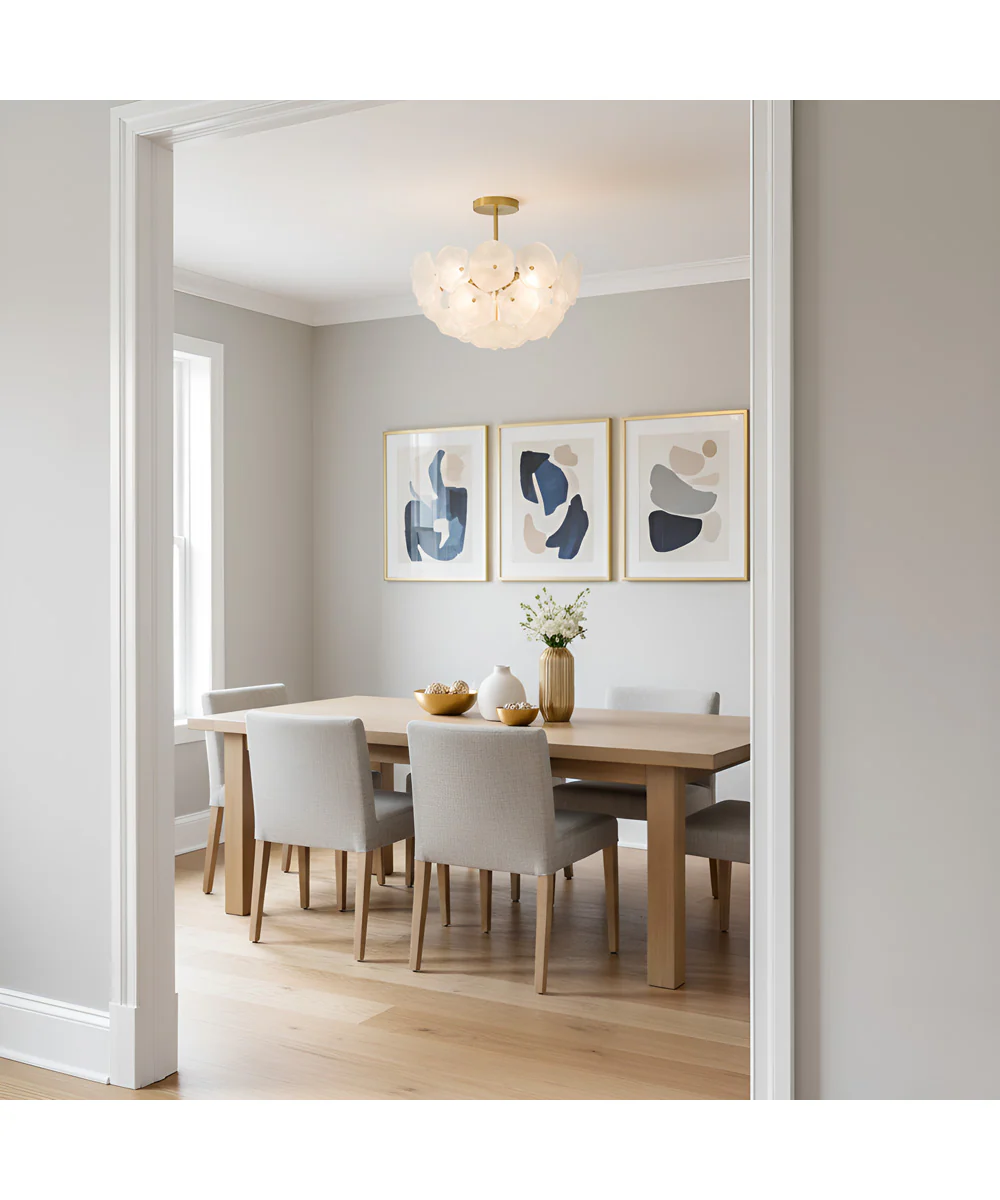 Audrey 4-light Semi Flush Mount Brushed Gold - Image 3