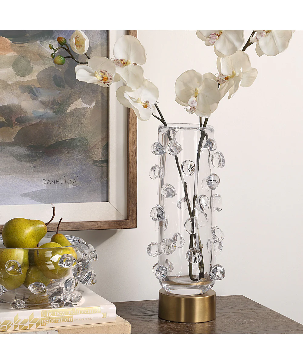 Aura Clear Glass Vase - Image 2