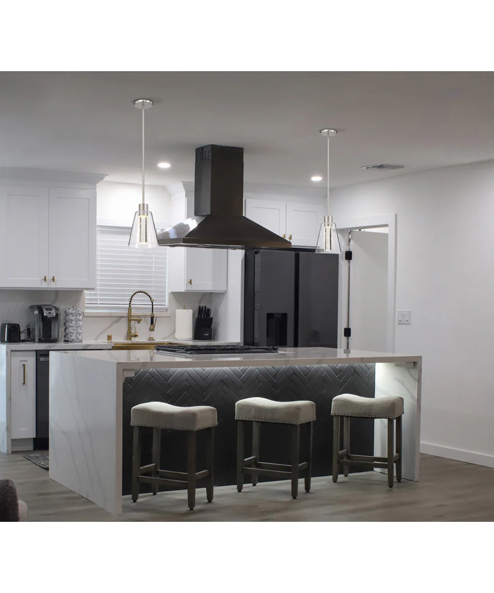Aura Pendant Brushed Nickel - Image 2