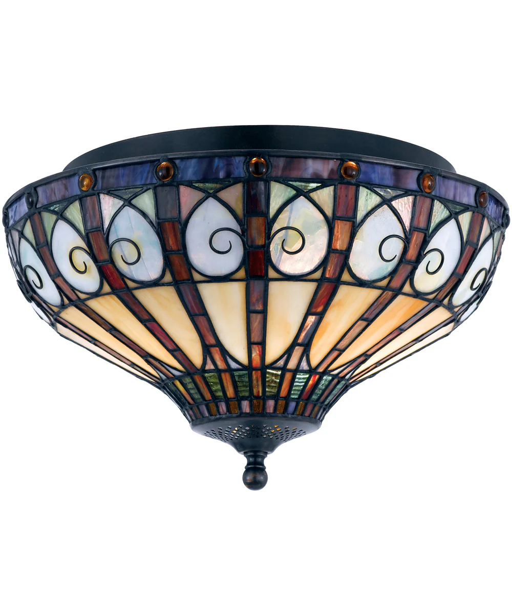 Ava Medium 2-light Flush Mount Vintage Bronze - Image 2