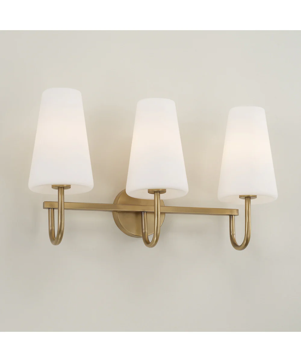 Averitt 3-Light Vanity Aged Brass - Image 2