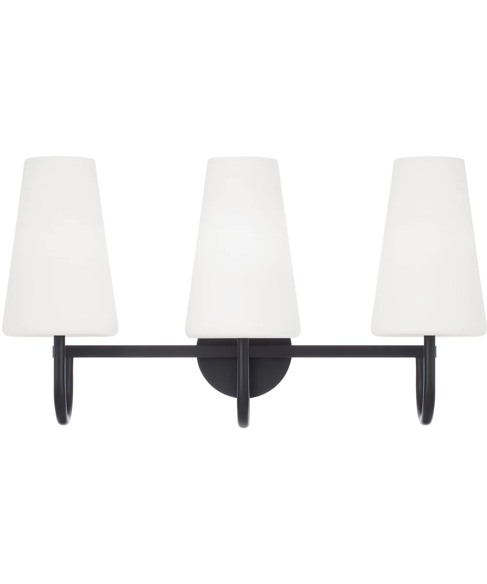 Averitt 3-Light Vanity Matte Black - Image 3