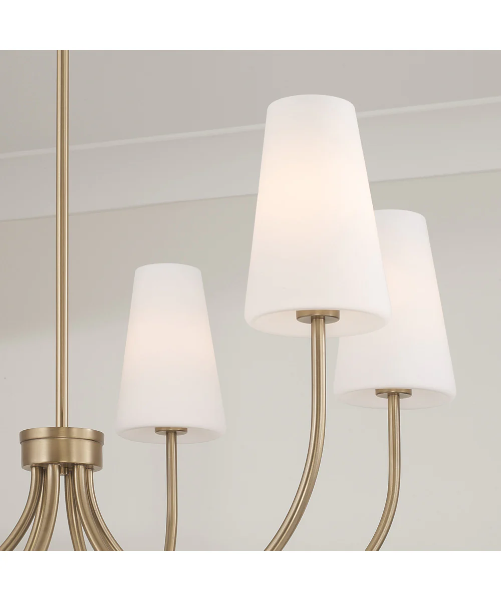 Averitt 6-Light Chandelier Aged Brass - Image 4