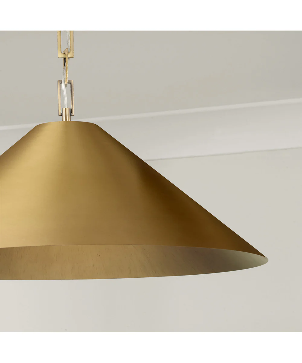 Avery 1-Light Pendant Aged Brass - Image 2
