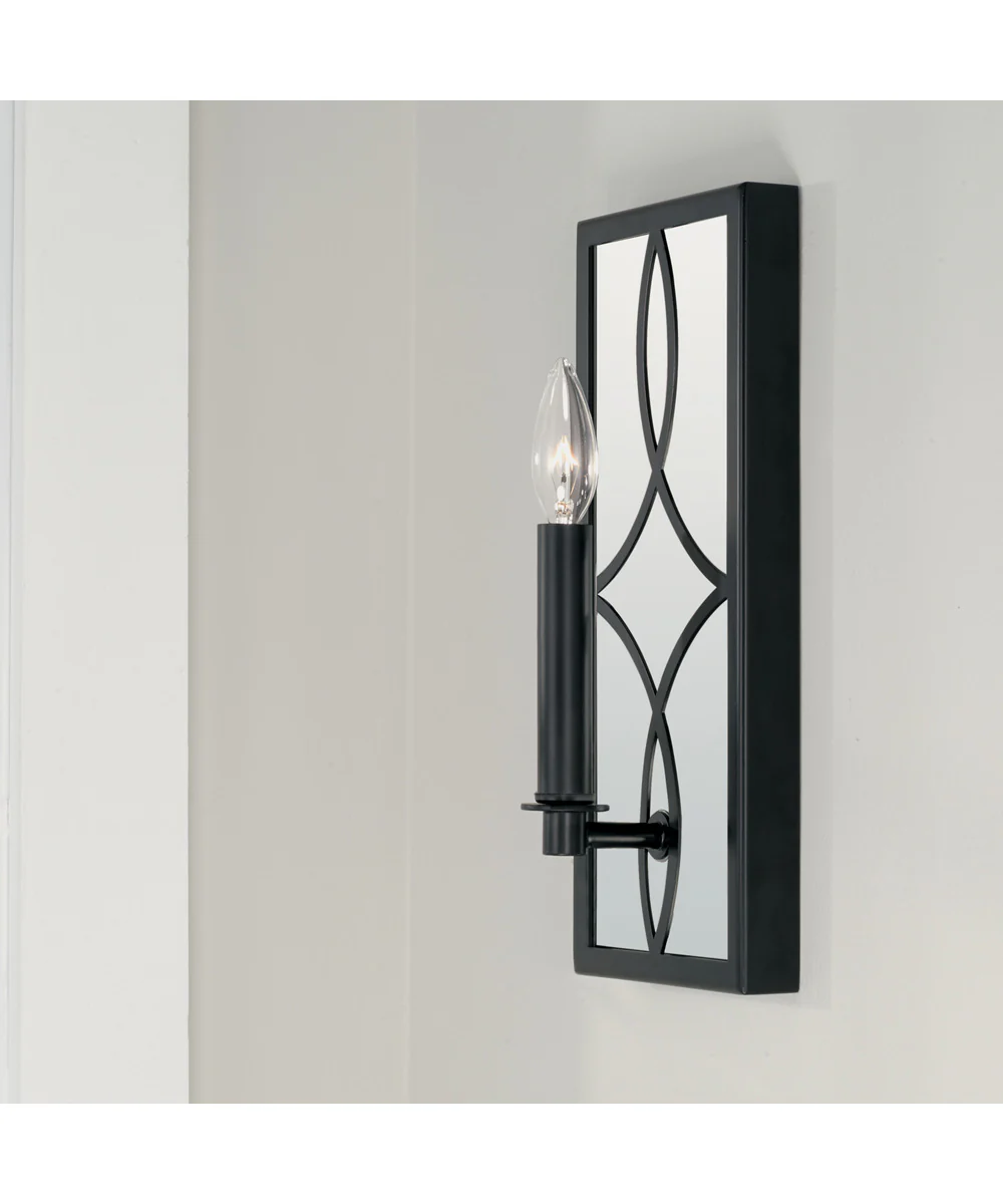 Avery 1-Light Sconce Matte Black - Image 2