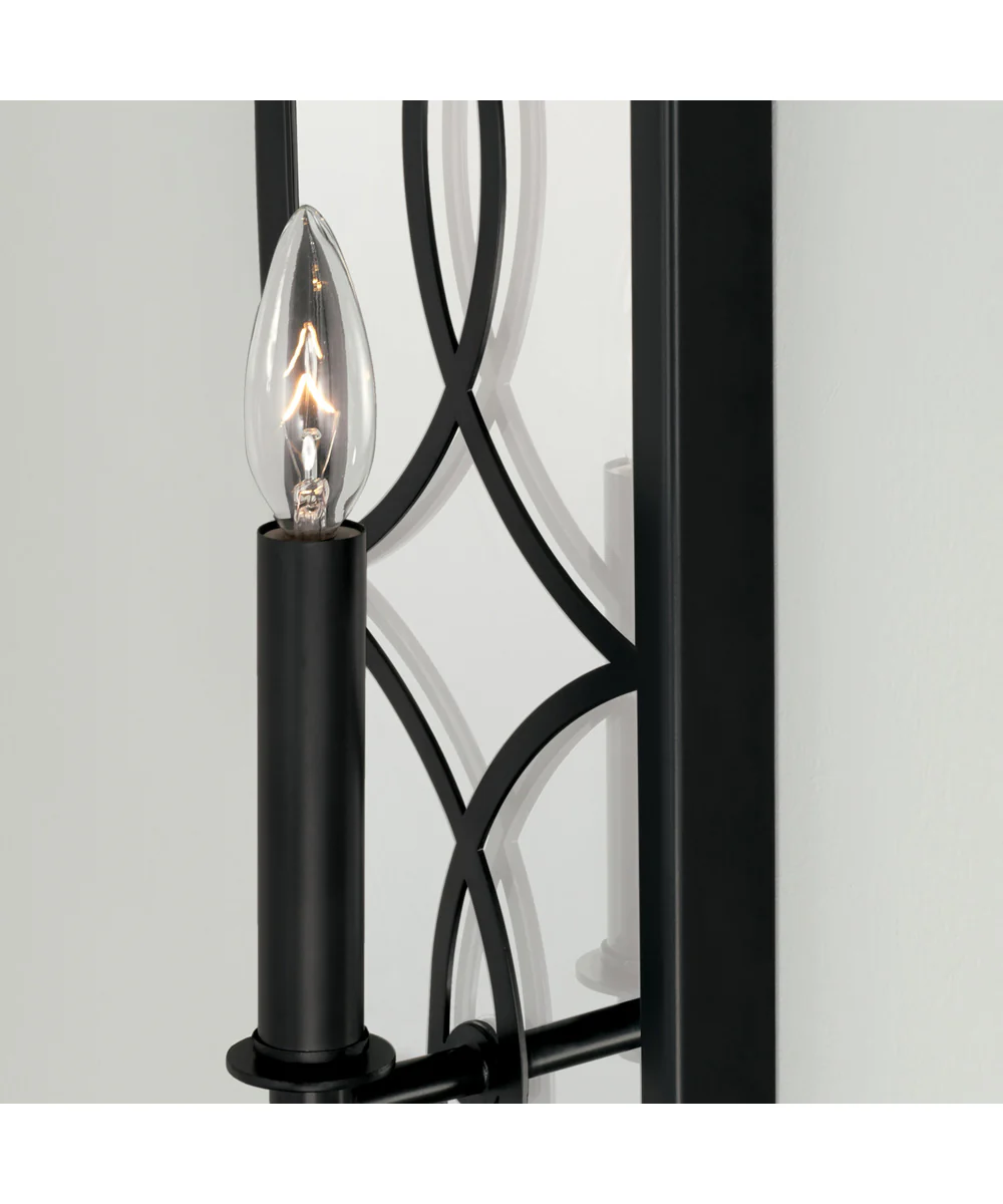 Avery 1-Light Sconce Matte Black - Image 3