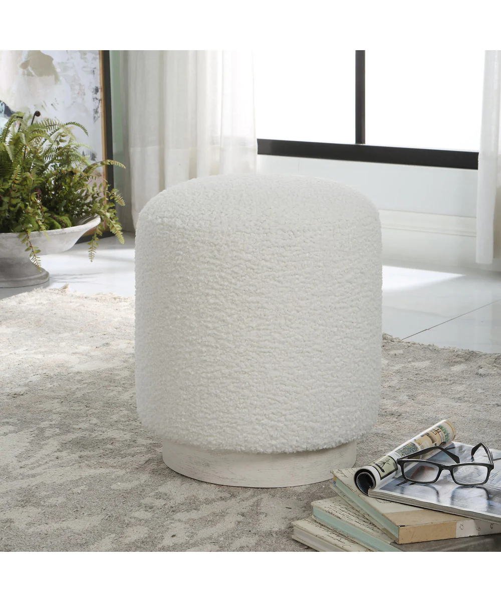 Avila White Ottoman - Image 2