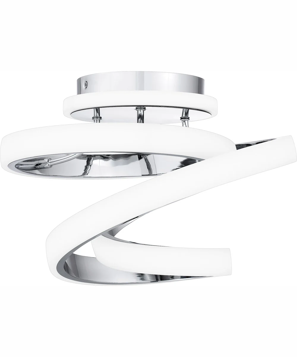 Aviva Medium Semi Flush Mount Polished Chrome - Image 4