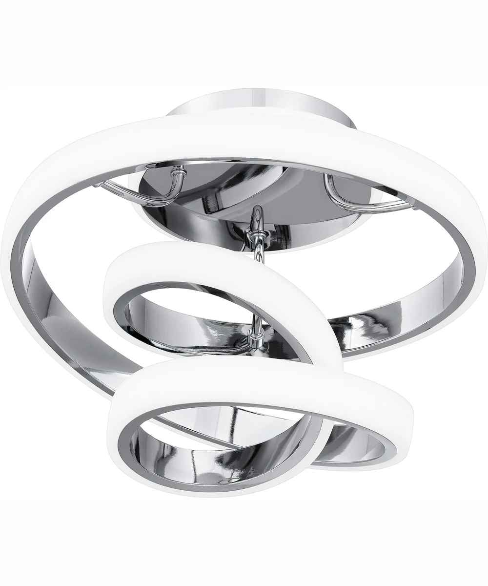 Aviva Medium Semi Flush Mount Polished Chrome - Image 5