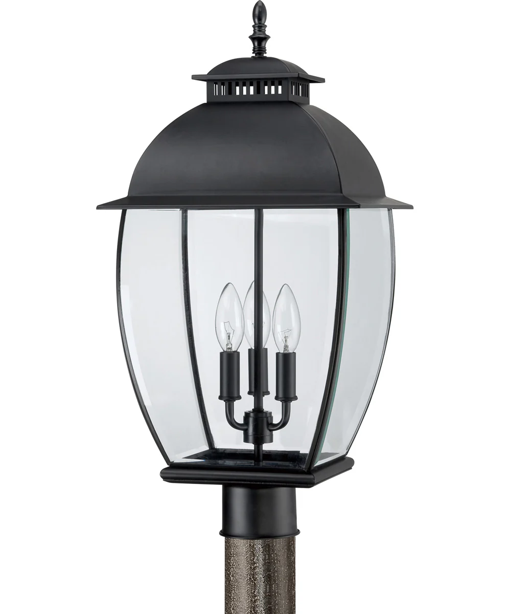 Bain Large 3-light Outdoor Post Light Mystic Black - Image 3