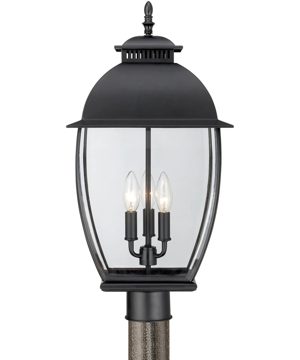 Bain Large 3-light Outdoor Post Light Mystic Black - Image 5