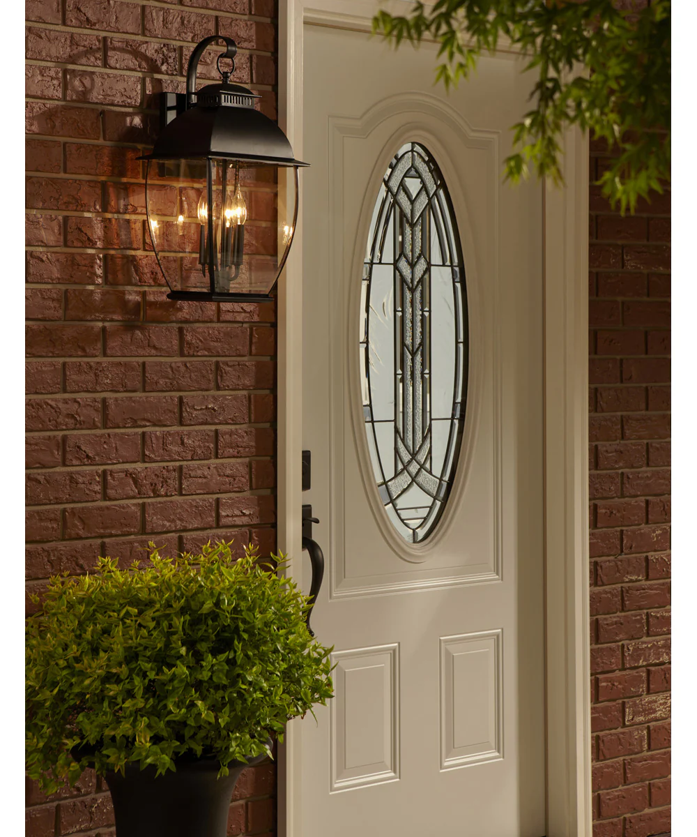 Bain Large 3-light Outdoor Wall Light Mystic Black - Image 6