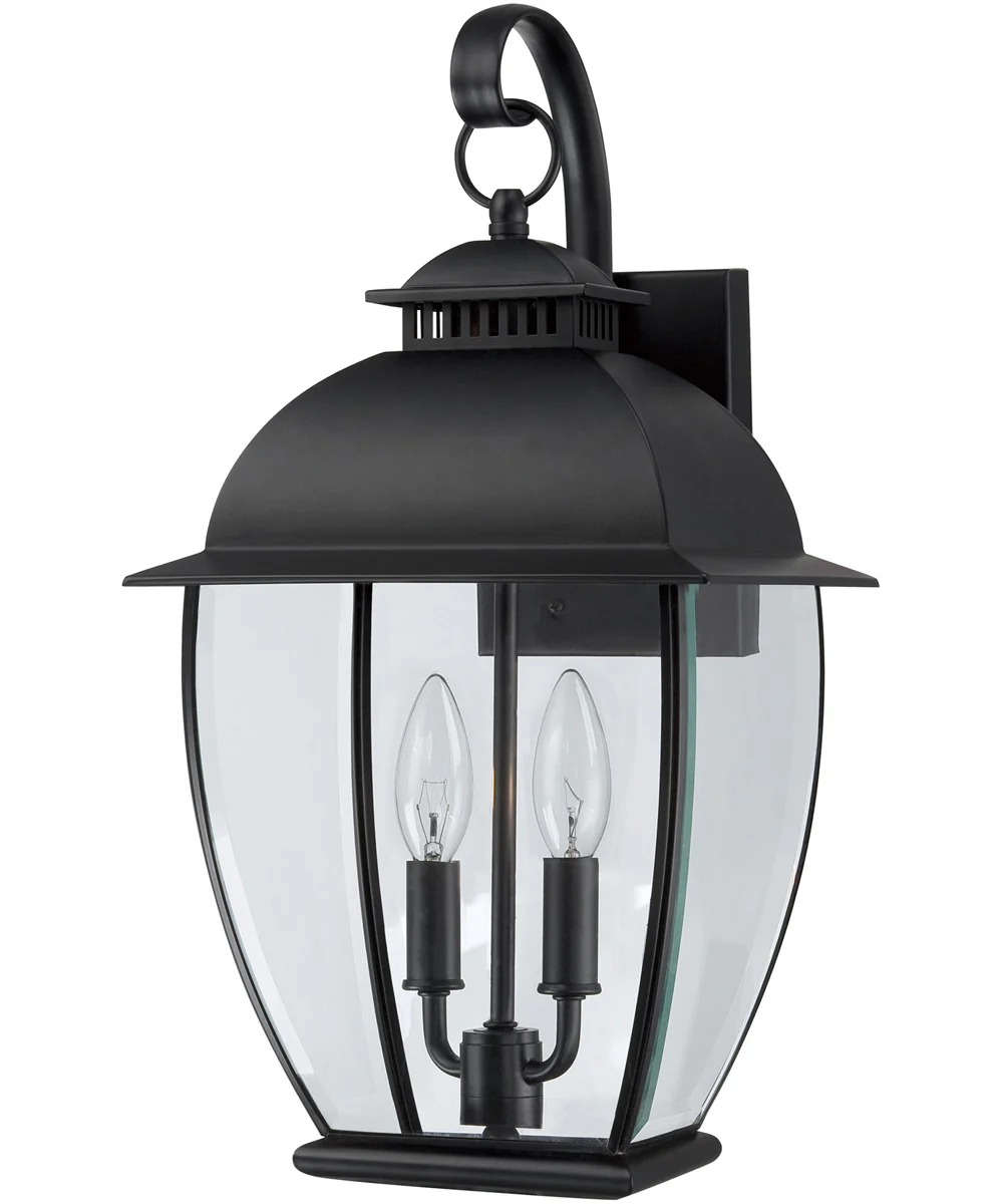 Bain Medium 2-light Outdoor Wall Light Mystic Black - Image 3
