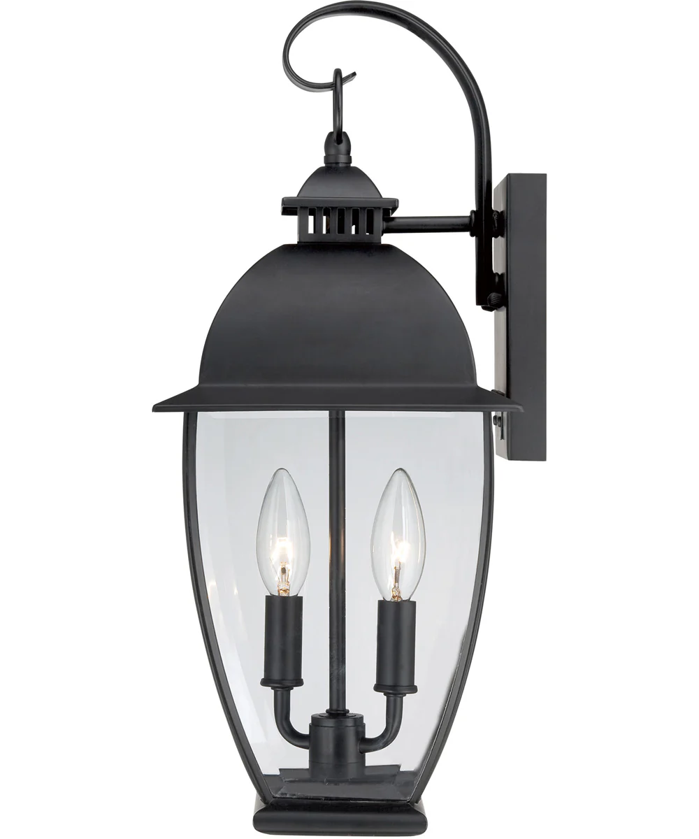 Bain Medium 2-light Outdoor Wall Light Mystic Black - Image 5