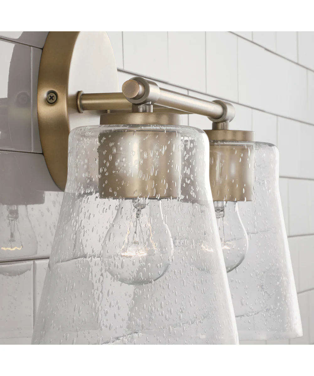 Baker 2-Light Vanity Aged Brass - Image 3