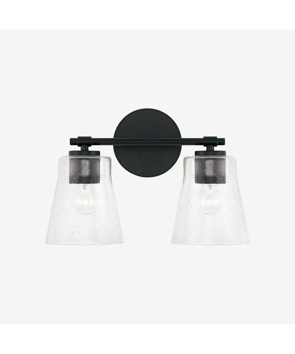 Baker 2-Light Vanity Matte Black - Image 4