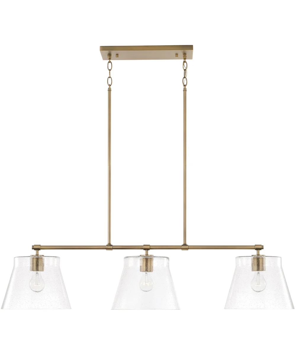 Baker 3-Light Island Aged Brass