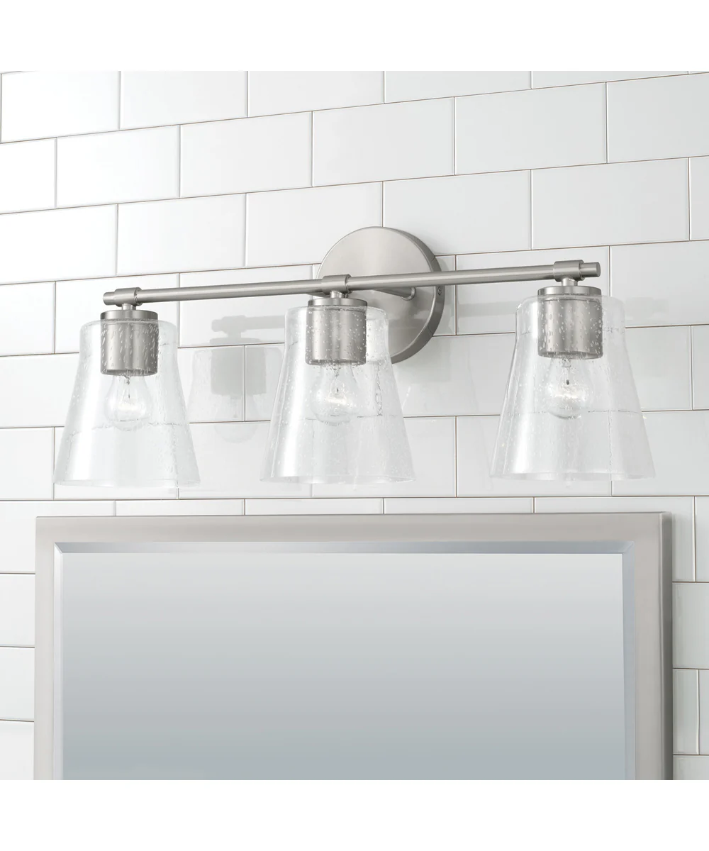 Baker 3-Light Vanity Brushed Nickel - Image 2