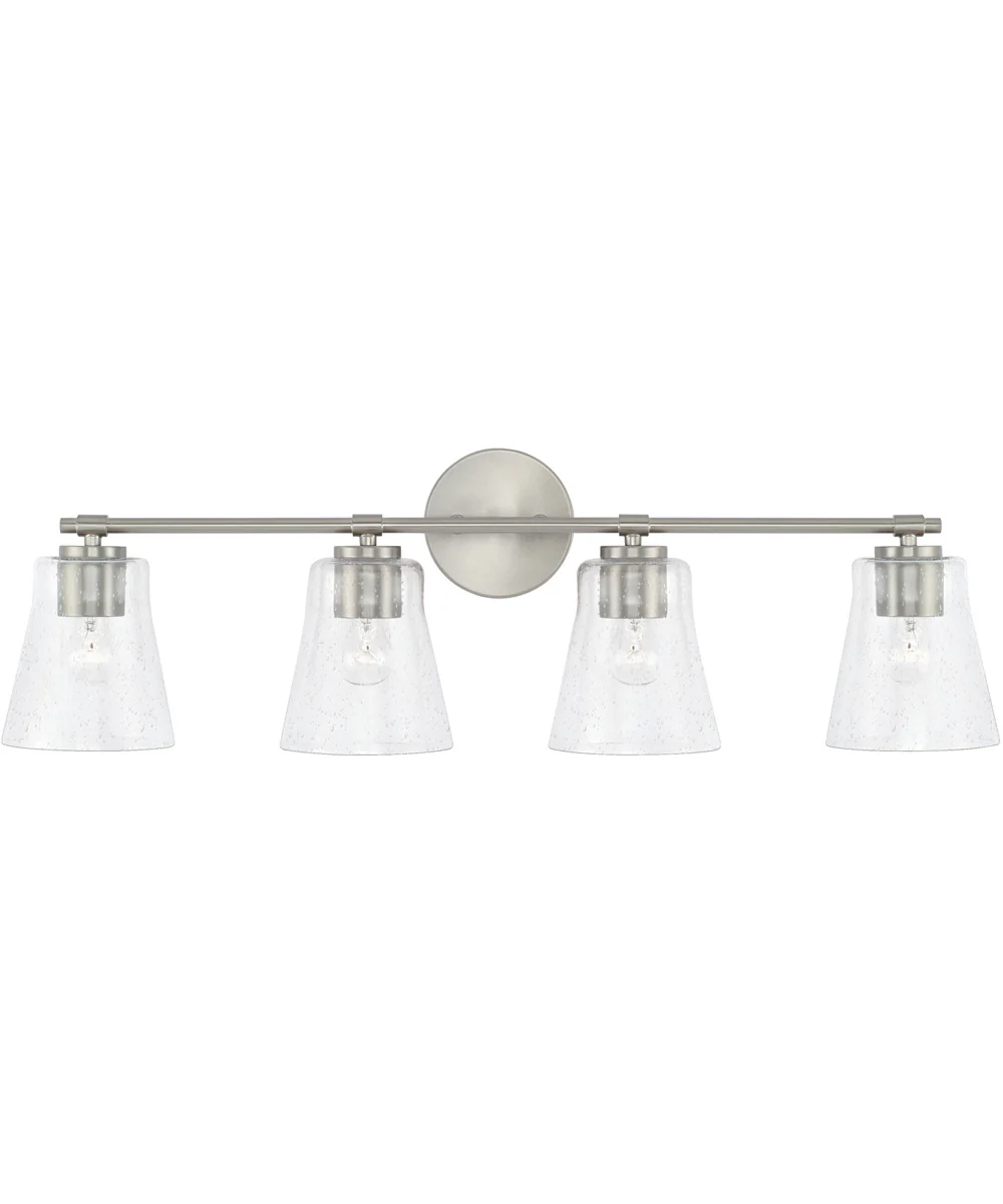 Baker 4-Light Vanity Brushed Nickel - Image 4
