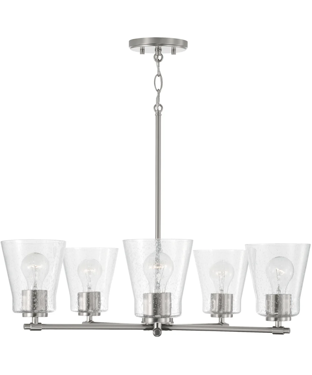 Baker 5-Light Chandelier Brushed Nickel