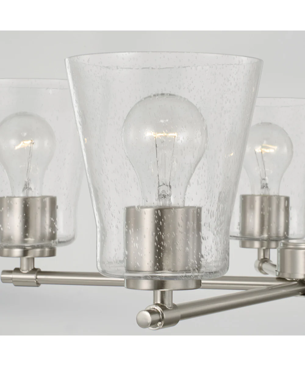 Baker 5-Light Chandelier Brushed Nickel - Image 3