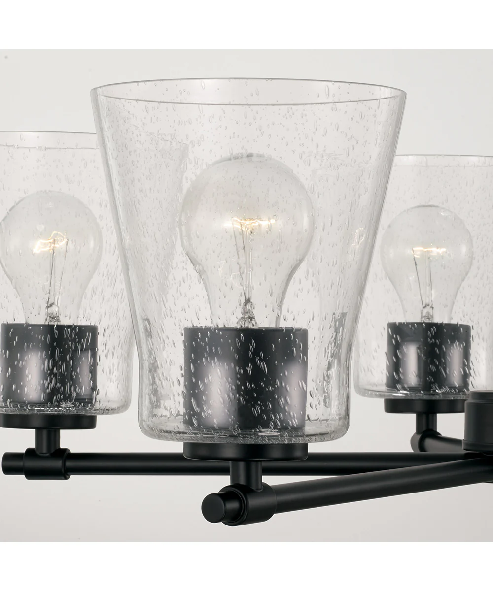 Baker 5-Light Chandelier Matte Black - Image 3