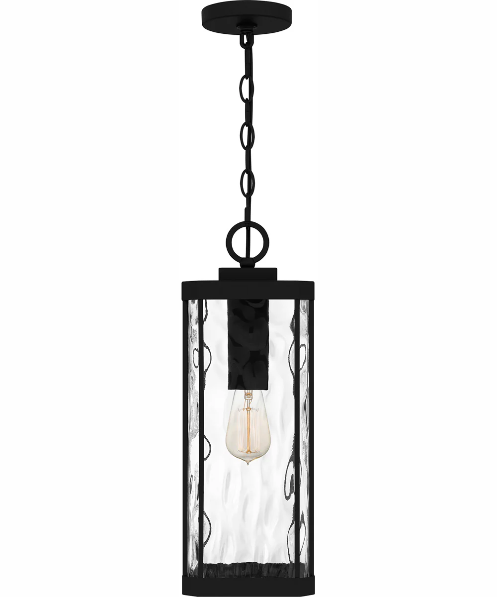 Balchier Large 1-light Outdoor Pendant Light Matte Black - Image 4