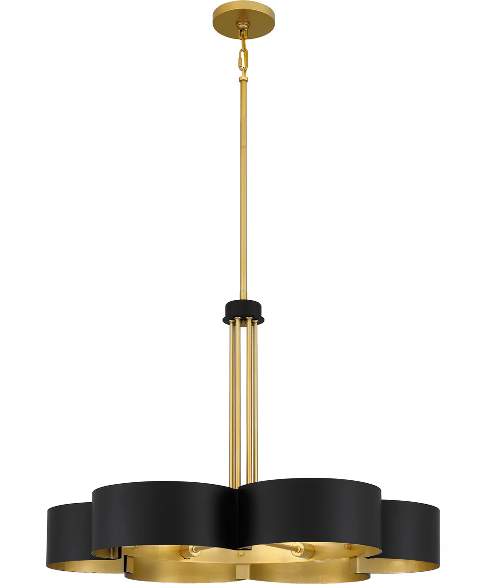 Balsam 6-light Chandelier Matte Black - Image 2