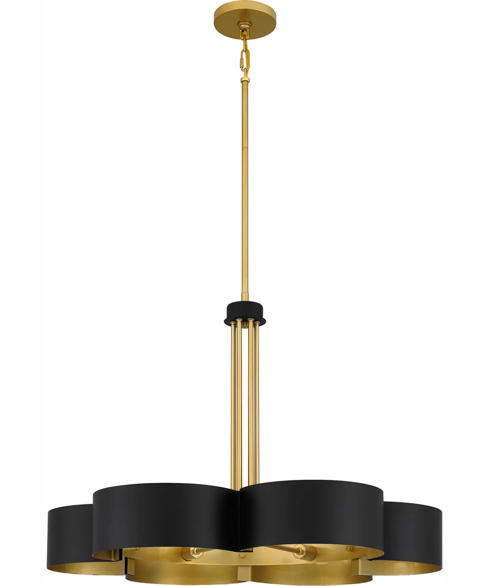 Balsam 6-light Chandelier Matte Black - Image 3