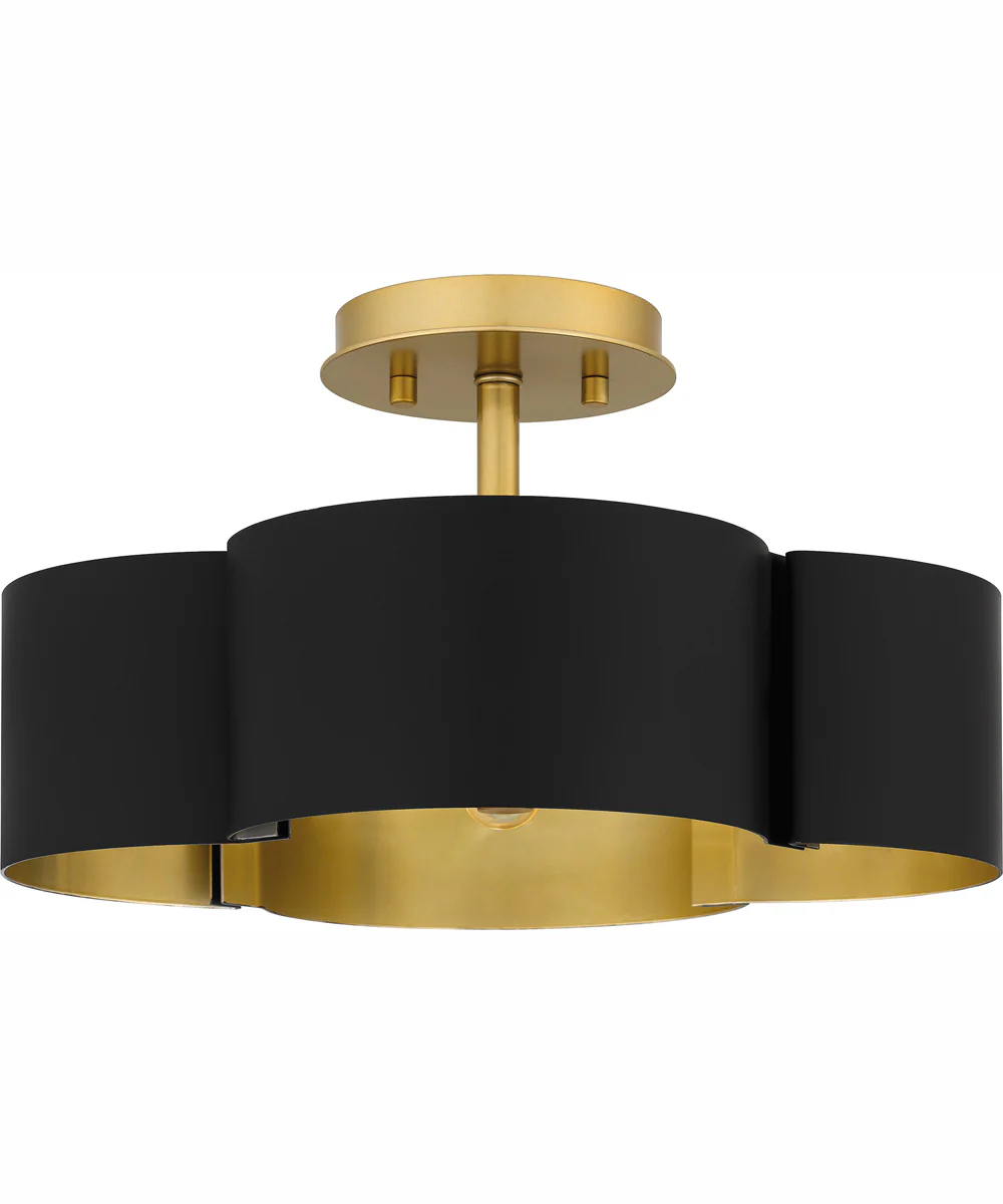 Balsam Medium 4-light Semi Flush Mount Matte Black - Image 2