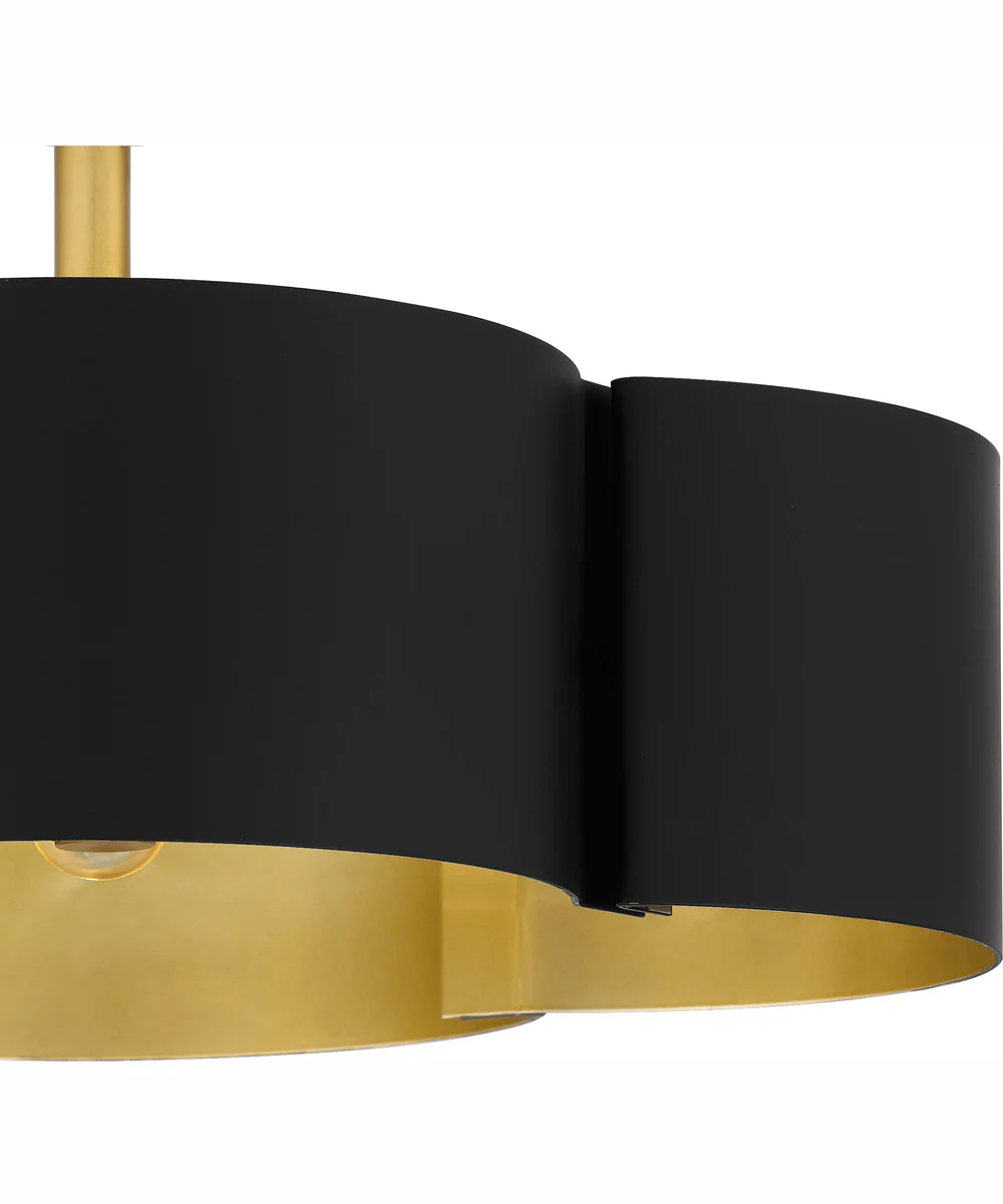 Balsam Medium 4-light Semi Flush Mount Matte Black - Image 6
