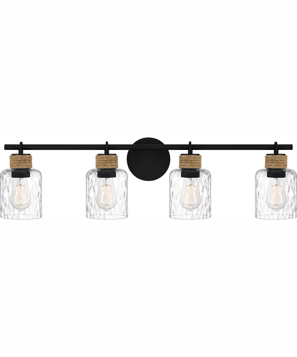 Baltic Extra Large 4-light Bath Light Matte Black