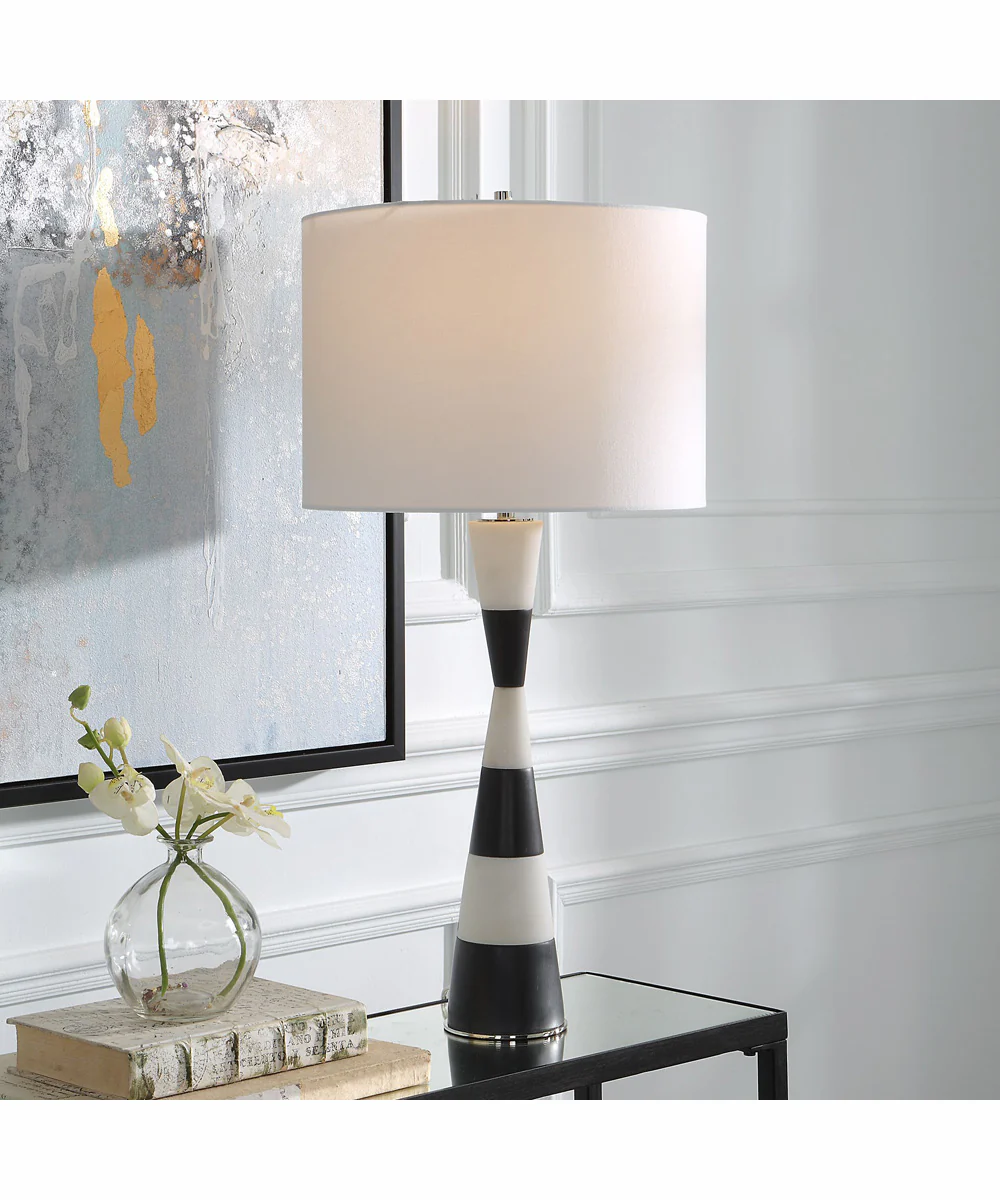 Bandeau Banded Stone Table Lamp - Image 2