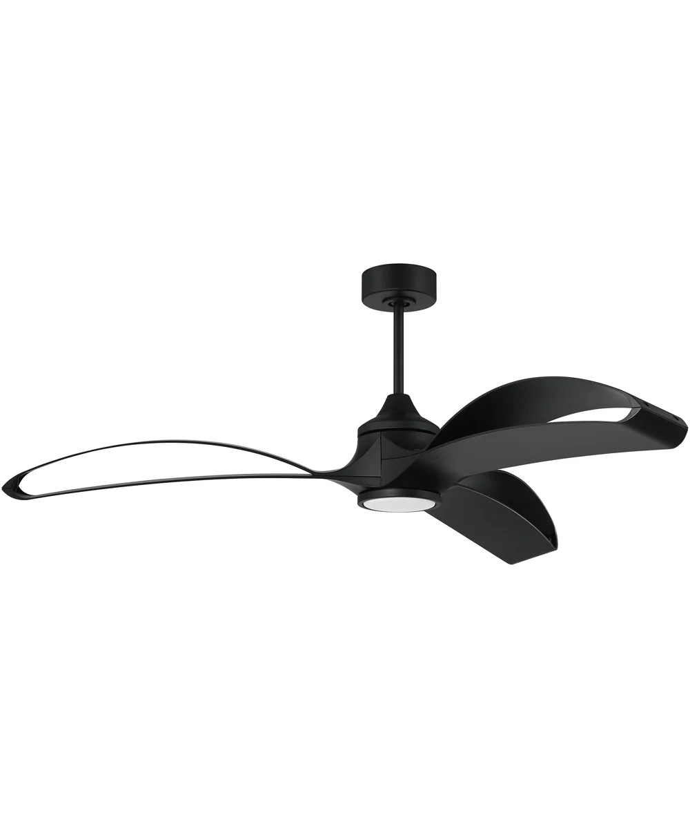 60" Bandeaux 1-Light Fan Flat Black