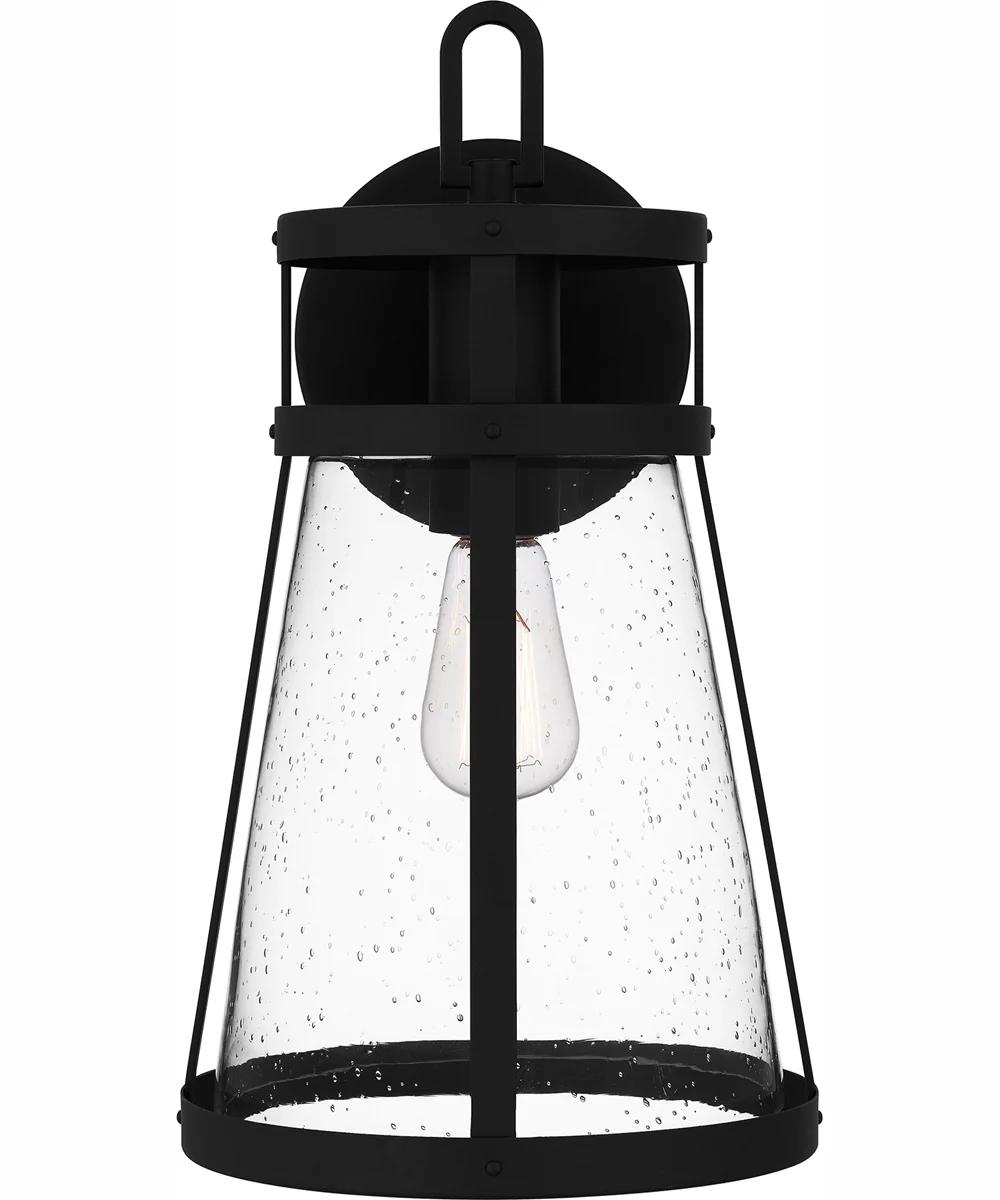 Barber Large 1-light Outdoor Wall Light Coastal Armour Aluminum Matte Black - Image 4