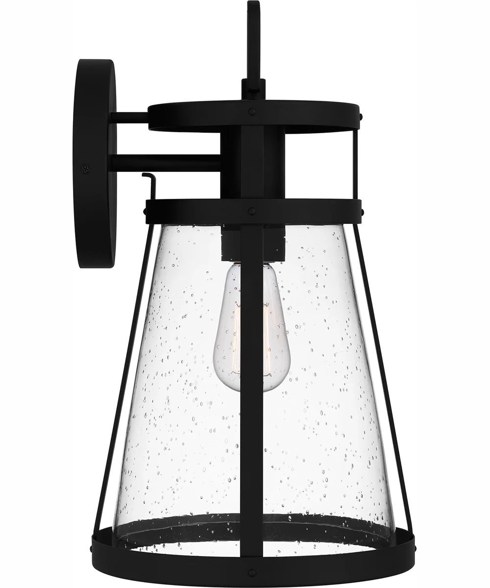 Barber Large 1-light Outdoor Wall Light Coastal Armour Aluminum Matte Black - Image 5