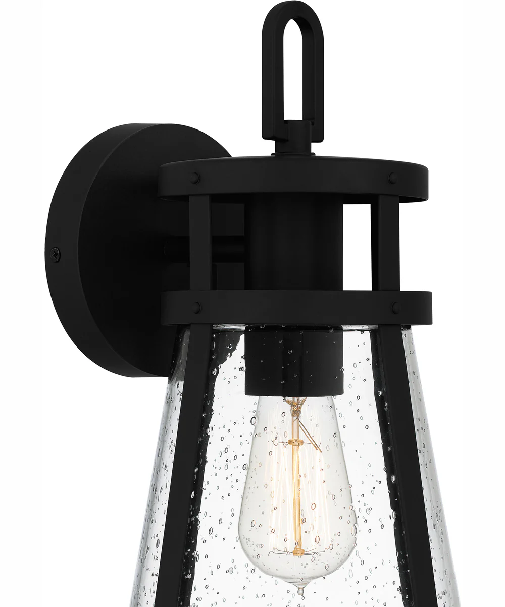 Barber Medium 1-light Outdoor Wall Light Coastal Armour Aluminum Matte Black - Image 6