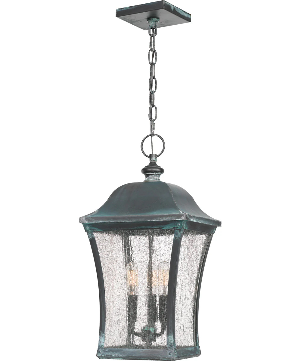 Bardstown Large 3-light Outdoor Pendant Light Aged Verde