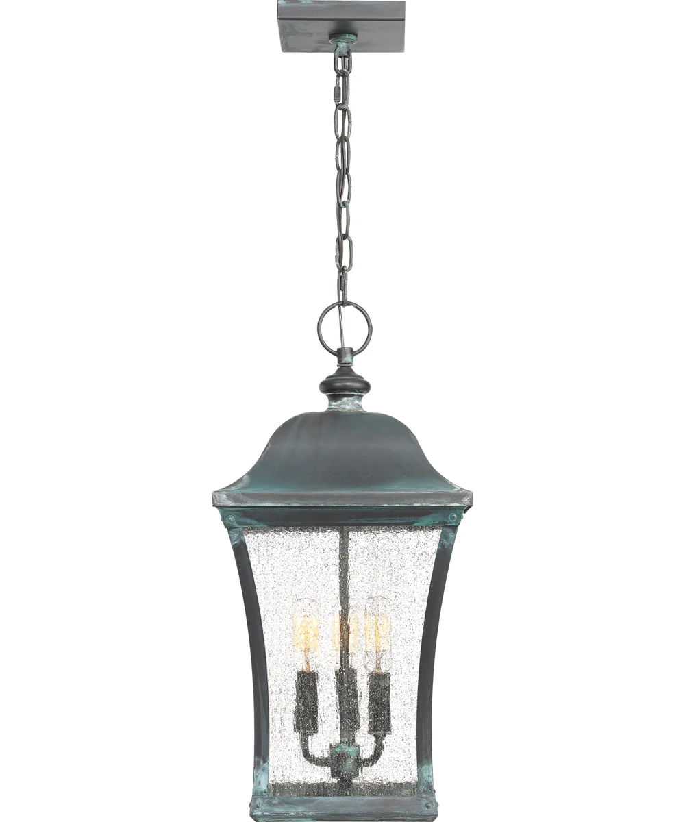 Bardstown Large 3-light Outdoor Pendant Light Aged Verde - Image 4