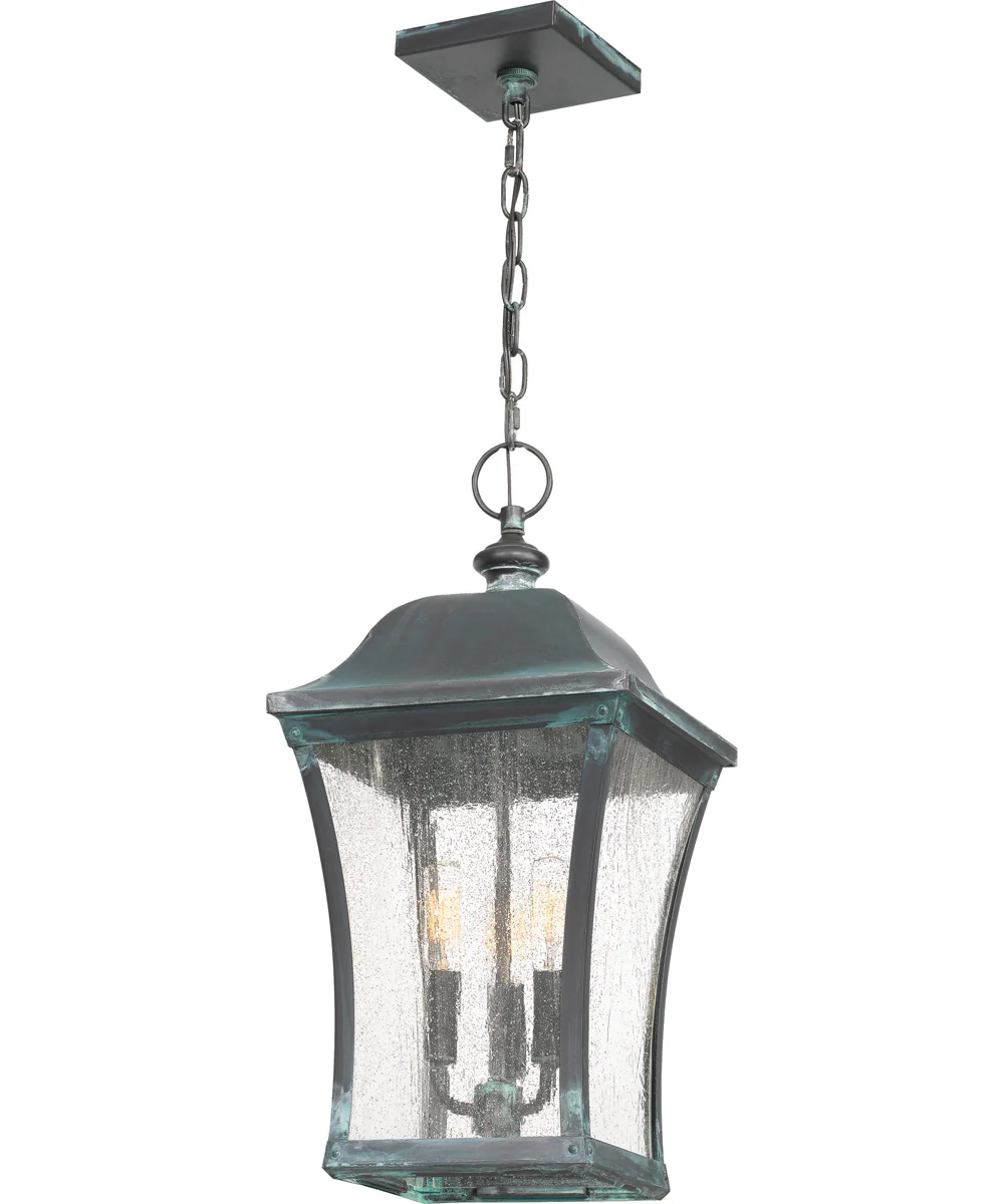 Bardstown Large 3-light Outdoor Pendant Light Aged Verde - Image 5
