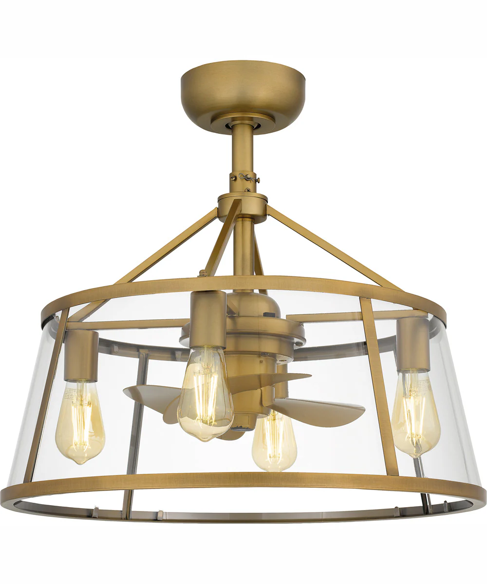 Barlow 4-light Fandelier Weathered Brass - Image 2