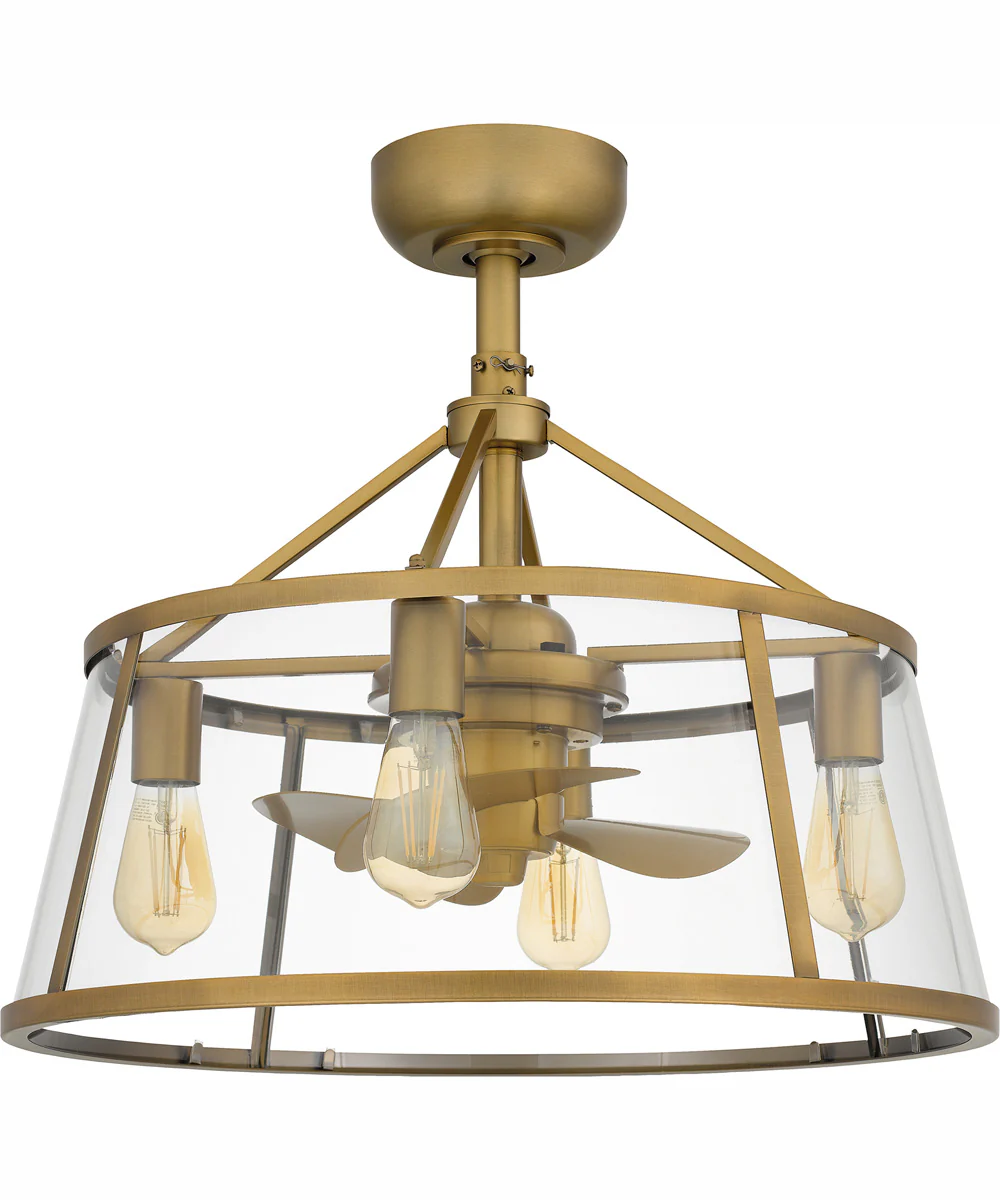 Barlow 4-light Fandelier Weathered Brass - Image 3