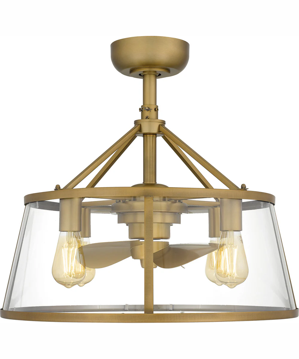 Barlow 4-light Fandelier Weathered Brass - Image 4