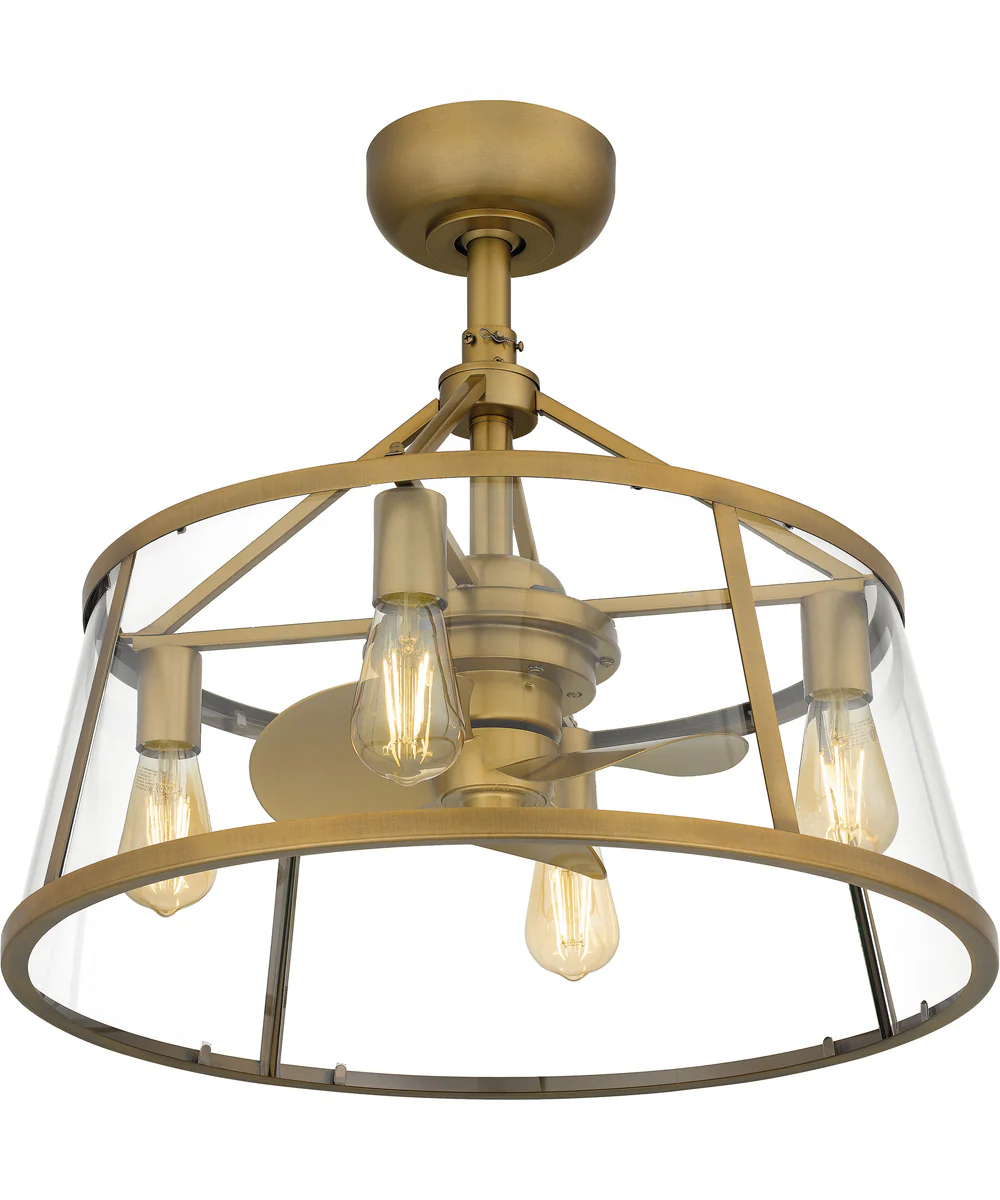 Barlow 4-light Fandelier Weathered Brass - Image 5