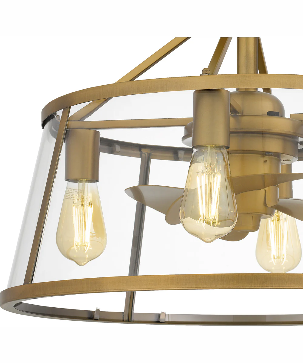 Barlow 4-light Fandelier Weathered Brass - Image 7