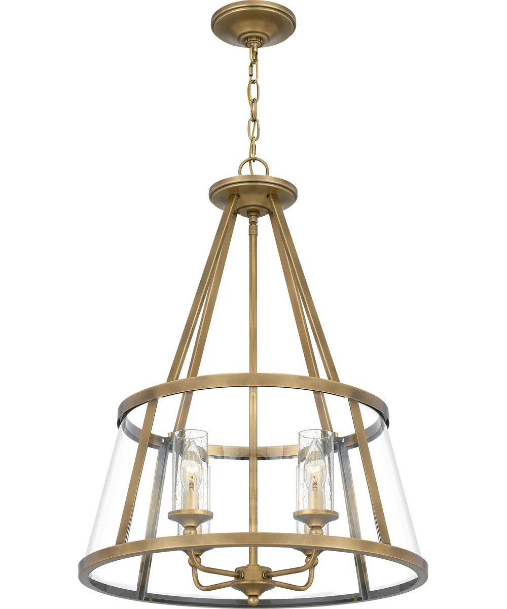 Barlow 4-light Pendant Weathered Brass - Image 4